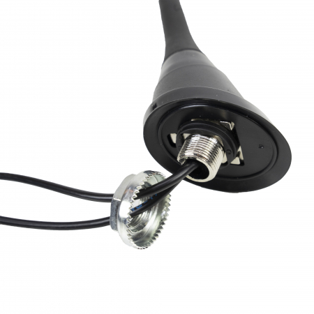 Antena CB PNI Duplex 2000 CB-FM, 26-28MHz (CB), 87-108MHz (FM), cablu CB si cablu FM 5 metri, fibra de sticla, lungime 490 mm [12]