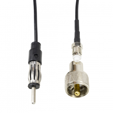 Antena CB PNI Duplex 2000 CB-FM, 26-28MHz (CB), 87-108MHz (FM), cablu CB si cablu FM 5 metri, fibra de sticla, lungime 490 mm [11]
