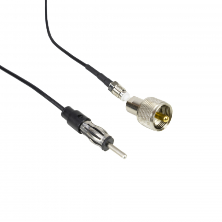 Antena CB PNI Duplex 2000 CB-FM, 26-28MHz (CB), 87-108MHz (FM), cablu CB si cablu FM 5 metri, fibra de sticla, lungime 490 mm [10]