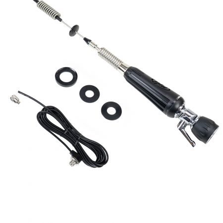 Antena CB PNI LED 850, 85 cm, 300 Watt, rabatabila ilumineaza in timpul emisiei si cablu montaj PNI T601 [4]