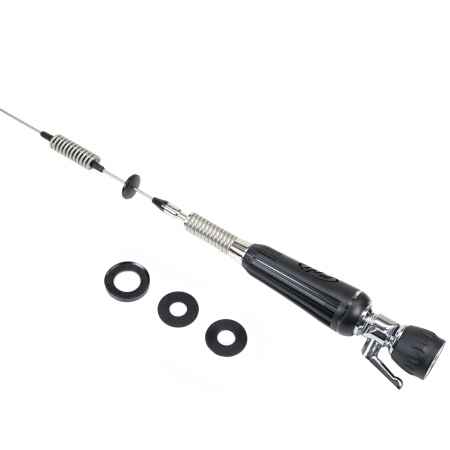 Antena CB PNI LED 850 rabatabila, 85 cm, 26-28 MHz, 300 Watt, ilumineaza in timpul emisiei, tip filet PL, fara accesorii [3]