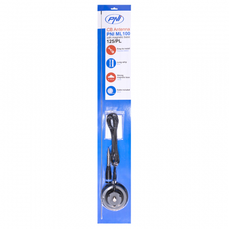 Antena CB PNI ML100, lungime 100 cm, 26-30MHz,250W, magnet 125mm inclus [2]
