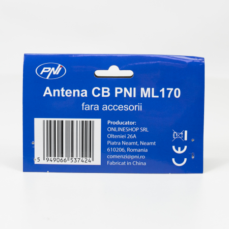 Antena CB PNI ML170 lungime 168 cm, 26-30 MHz, 1000W, fara cablu [7]