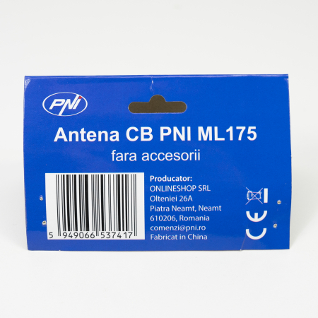 Antena CB PNI ML175 lungime 165 cm, 26-30 MHz, 1000 W, fara cablu [2]