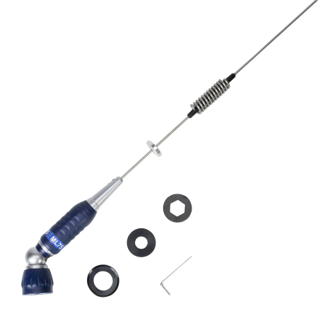 Antena CB PNI ML75, 75 cm, 300W, rabatabila si reflectometru PNI SWR-300 pentru masurare SWR, negru [2]