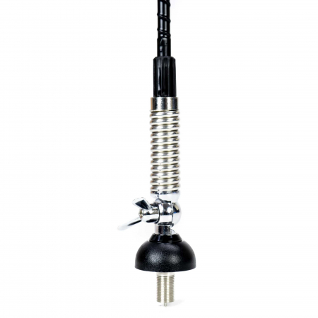Antena CB PNI S60 cu fluture, lungime spic 59 cm, cu montura, cablu 4 m si mufa PL, fibra de sticla [1]