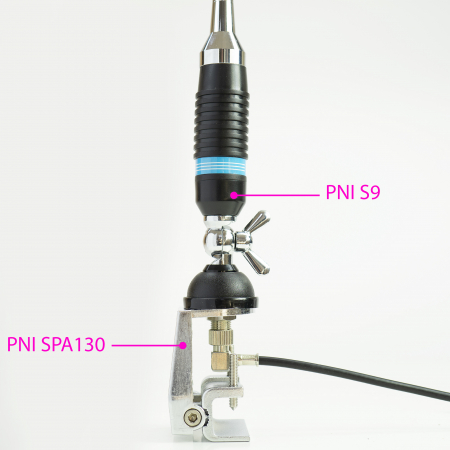 Antena CB PNI S9 cu fluture lungime spic 120 cm cu cablu RG58 de 4m [9]