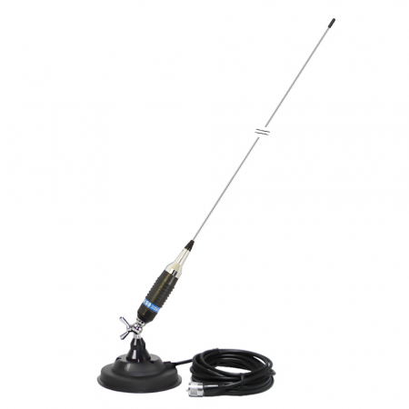 Antena CB PNI S9 lungime 120 cm si magnet cu fluture PNI 120/DV 125 mm inclus [6]