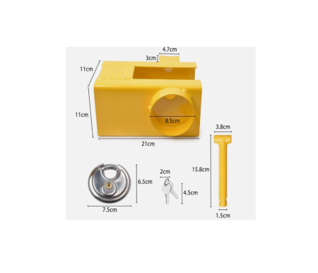 Antifurt cupla remorca sistem dublu de blocare [6]