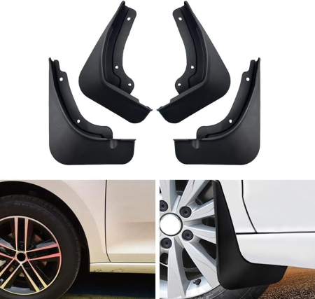 Accesorii pentru exterior - Set Aparatori noroi compatibile Audi A6 C8 pachet S-line 2018-2023