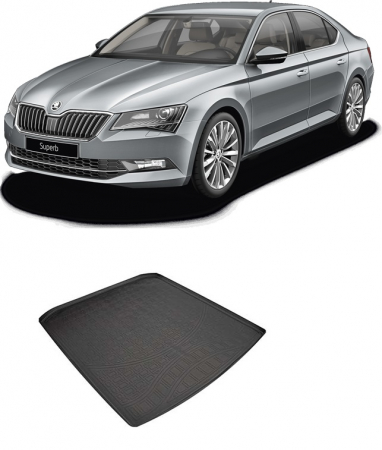 Skoda - Covoras  cauciuc protectie portbagaj  Skoda  Superb III 2015-2019 berlina