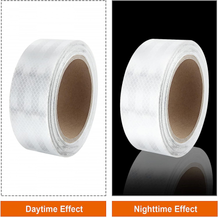 Banda alba Reflectorizanta auto 5.5x 45.7 m [4]