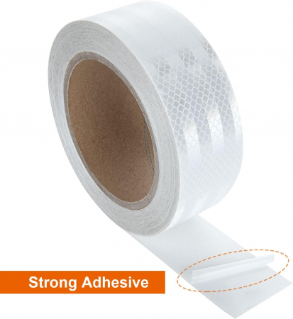 Banda alba Reflectorizanta auto 5.5x 45.7 m [3]