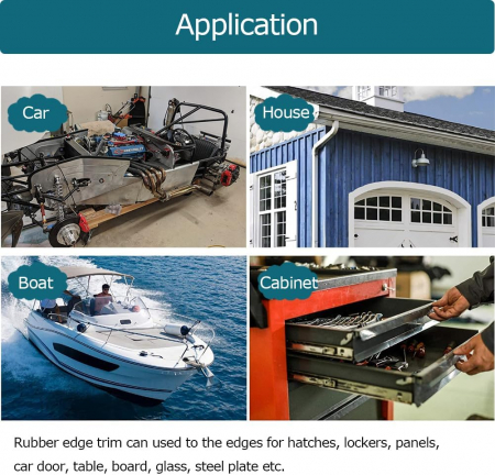 Banda de protectie muchii caroserie, 5m, negru [7]