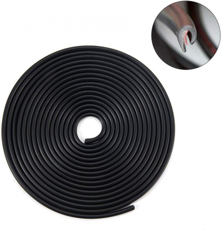 Banda de protectie muchii caroserie, 5m, negru [1]