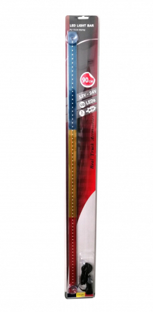 Noutati Real Auto - Banda luminoasa 90cm 12-24V  69 led-uri tricolorul Romaniei