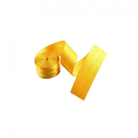 Noutati Real Auto - Banda pentru centura de siguranta auto culoare galben , latime 46mm
