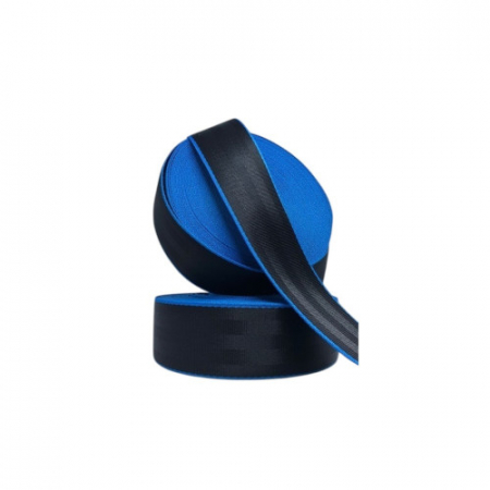 Banda pentru centura de siguranta auto culoare Negru / Albastru , latime 46mm [1]