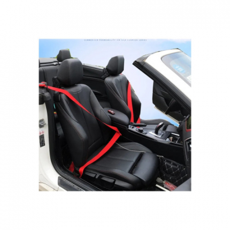 Banda pentru centura de siguranta auto culoare rosie , latime 46mm [2]