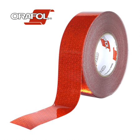 Banda Reflectorizanta - Banda Reflectorizanta Reflexite Orafol Rosu 50Mmx50M Ece 104