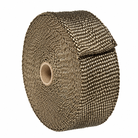 Banda termica termoizolanta, galerii evacuare, tobe de esapament, auto, moto, 1000°C, 5 cm x 12 m, Titanium [1]