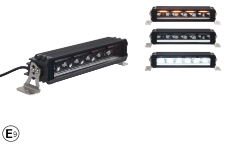 Noutati Flexzon - Bară LED Girofar, lumină albă puternică și lumină portocalie de avertizare, calitate înaltă, DRL, 4800lm, 33,8 cm 12-24V
