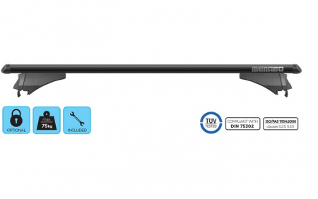 Set bare  tranversale aluminiu   Bmw X3 G01 2017-2020  TIGER BLACK L 120CM CU ANTIFURT [2]