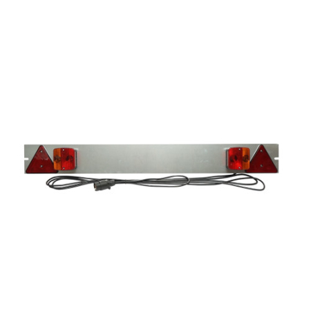 Accesorii Remorca - Bara remorca cu lampi spate multifunctionale, triunghiuri reflectorizante, mufa 7 pini, cablu 6m, 12V, 1m, universala, omologare E11 Cod: TB008