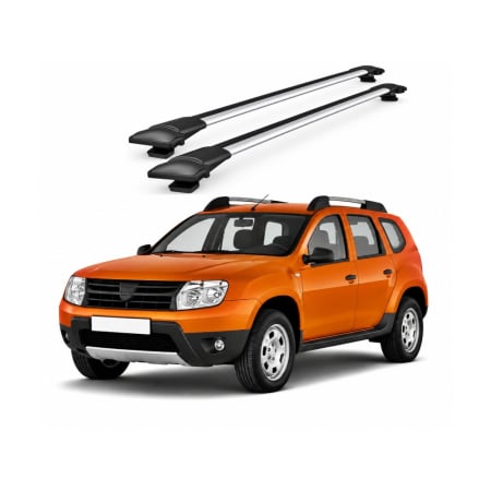 Dacia - Bare portbagaj transversale auto aluminiu compatibile Dacia Duster I (Hs) (SUV 2010-2013) 84 cm