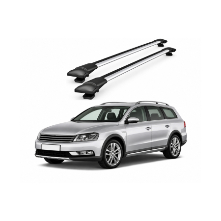 Bare portbagaj - Bare portbagaj transversale auto aluminiu compatibile Volkswagen Passat Alltrack (B7) combi 2012-2015 80-88 cm Cod: KL9