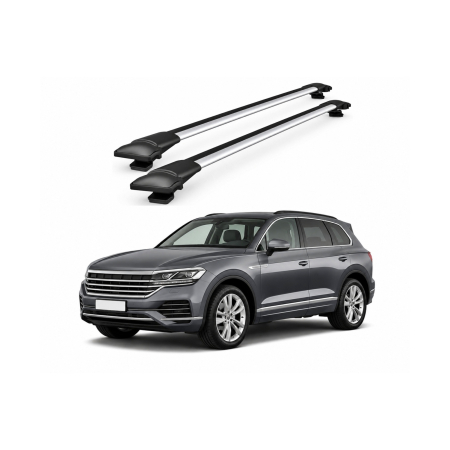 Bare portbagaj - Bare portbagaj transversale auto aluminiu compatibile Volkswagen Touareg III (CR) SUV 2019-> 92-100 cm