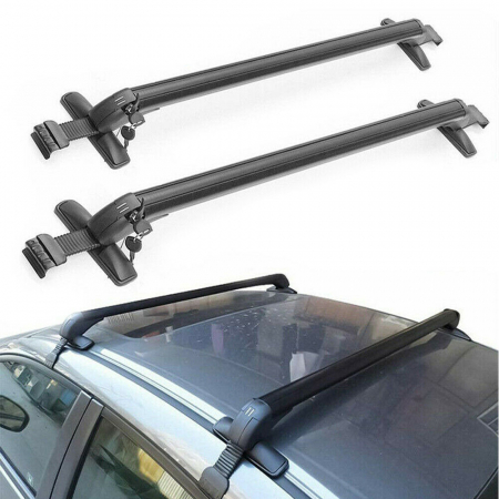 Set Bare Portbagaj Transversale Aluminiu Toyota Corolla 2000-2022 cu cheie [5]