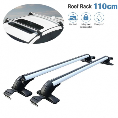 Volkswagen - Bare transversale pentru plafon  compatibile Volkswagen Passat B6 (2005 - 2010)– 2 bucăți cu prindere reglabilă și sistem de blocare