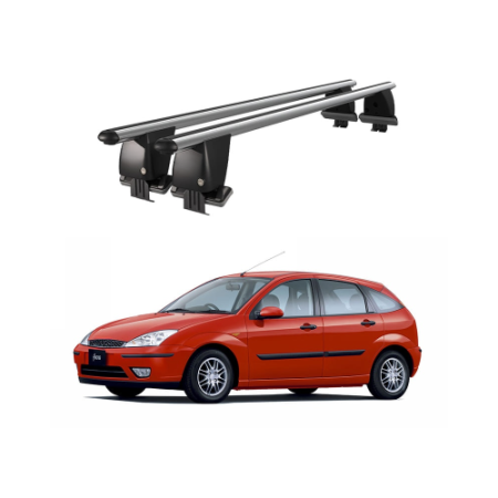 Ford - Bare transversale portbagaj auto aluminiu compatibile plafon neted Ford Focus I Combi 1998-2005 argintii sau negre Cod: CB200101 Kit-101
