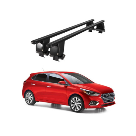 Bare transversale portbagaj auto aluminiu compatibile plafon neted Hyundai Accent V HC Sedan 2017-> argintii sau negre Cod: CB200101 Kit-102 [1]