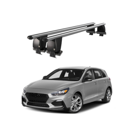 Hyundai - Bare transversale portbagaj auto aluminiu compatibile plafon neted Hyundai Elantra GT PD 2017-> argintii sau negre