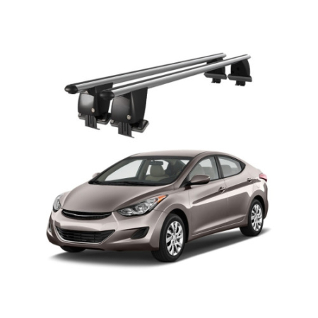 Hyundai - Bare transversale portbagaj auto aluminiu compatibile plafon neted Hyundai Elantra UD 2011-2015 argintii sau negre
