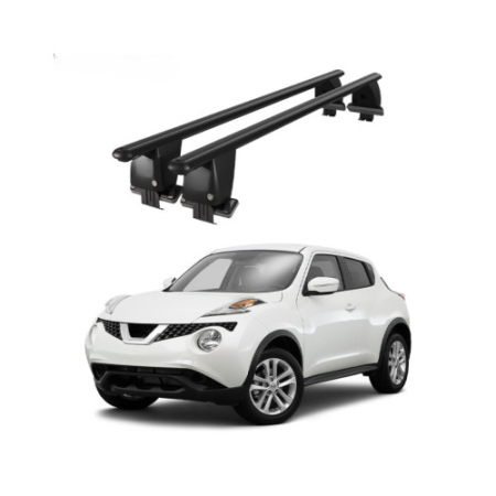 Bare transversale portbagaj auto aluminiu compatibile plafon neted Nissan Juke F15 2010-2019 argintii sau negre [1]
