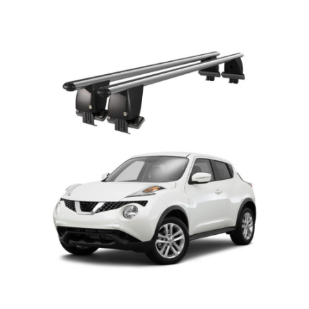 Bare transversale Nissan Juke - Bare transversale portbagaj auto aluminiu compatibile plafon neted Nissan Juke F15 2010-2019 argintii sau negre