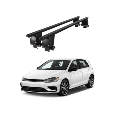Bare transversale auto aluminiu compatibile plafon neted Volkswagen Golf 7 5G 2012-2019 argintii sau negre Cod: CB200101 Kit-105 [1]