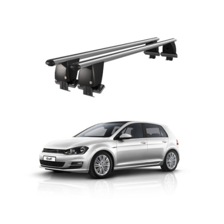 Accesorii pentru exterior - Bare transversale auto aluminiu compatibile plafon neted Volkswagen Golf 7 5G Sportsvan 2014-2019 argintii sau negre Cod: CB200101 Kit-103