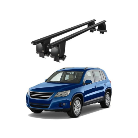 Bare transversale auto aluminiu compatibile plafon neted Volkswagen Tiguan I 5N 2007-2011 argintii sau negre Cod: CB200101 Kit-101 [1]