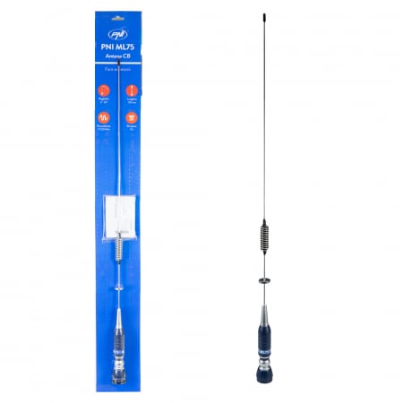 Import - Bax 20 bucati antene CB PNI ML75, lungime 75cm, 26-28MHz, 300W, rabatabila, fara accesorii