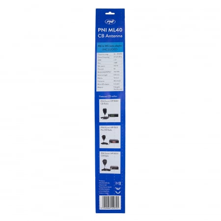 Bax 50 bucati antene CB PNI ML40, lungime 57 cm, cu adaptor filetat tata-tata M6 la M5 inclus [5]