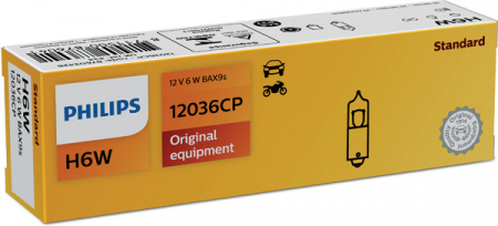 Bec 12V H6W Bax9S Set 10 Buc Vision Philips [2]