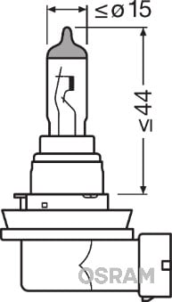 Bec 12V H8 35 W Original Osram [1]