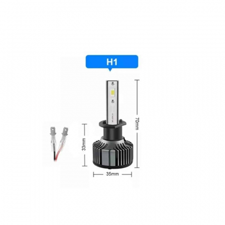 Becuri LED - Set Becuri cu LED F2 - H1 Putere: 28W - 9600 lumen 6000k 12V CANBUS