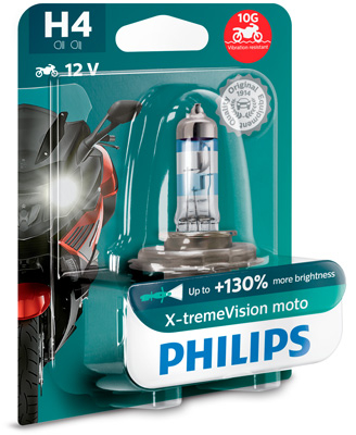 Bec Moto H4 X-Treme Vision 12V 60/55W (Blister) Philips [2]