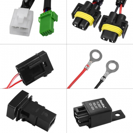 Proiectoare, lampi si leduri - Cablaj pentru proiectoare H11 cu buton