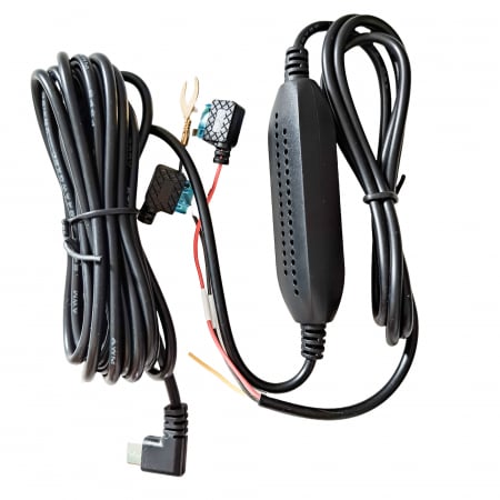 Incarcatoare si suporturi pentru telefoane - Cablu de alimentare PNI pentru DVR-uri auto, intrare 12V/24V, iesire 5V 2.5A, lungime 3.5 metri